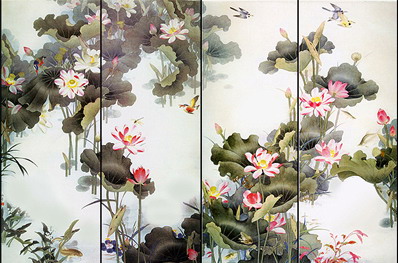 hand painted wallpaper, chinoiserie wallpaepr, chinese wallpaper