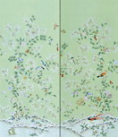 Handpainted Chinese WallPaper :: Chinoiserie WallPaper :: Silk ...