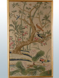 Handpainted Chinese WallPaper :: Chinoiserie WallPaper :: Silk ...